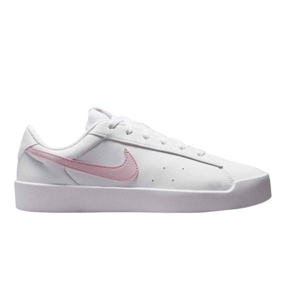 Nike Womens/Ladies Heritage Synthetic Leather Court Trainers / White/Pink